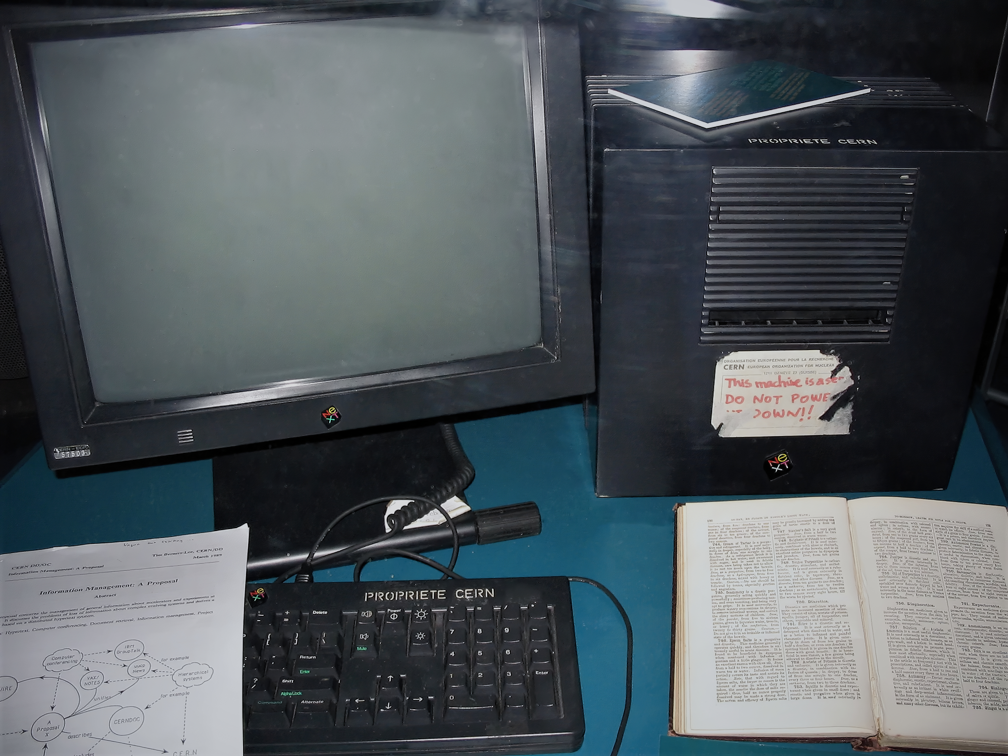 The first web server at CERN